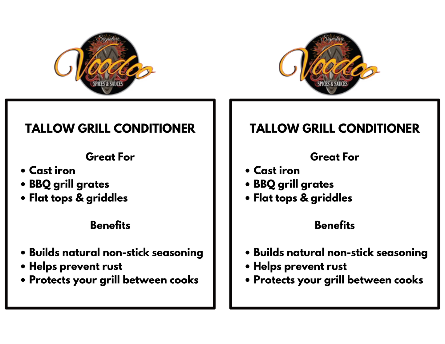 Tallow Grill & Cast Iron Conditioner
