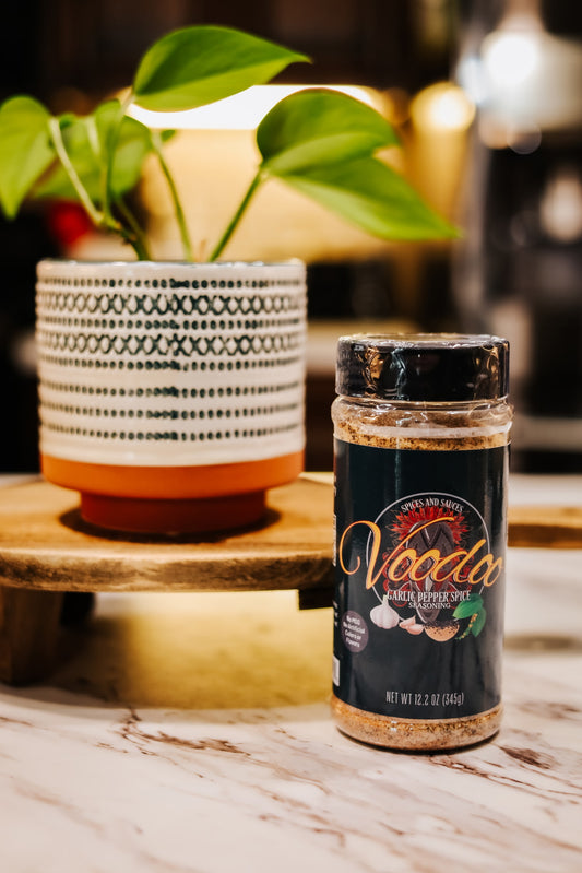 Voodoo Garlic Pepper Spice – 16 oz Bottle